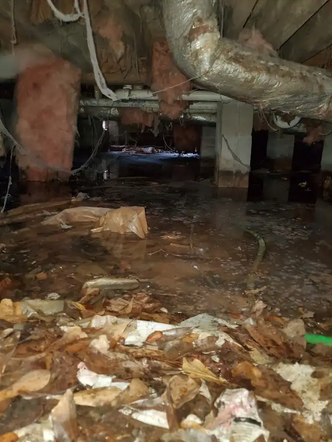 Crawl space flood assessment for Commercial Water Damage Restoration in Muncie
